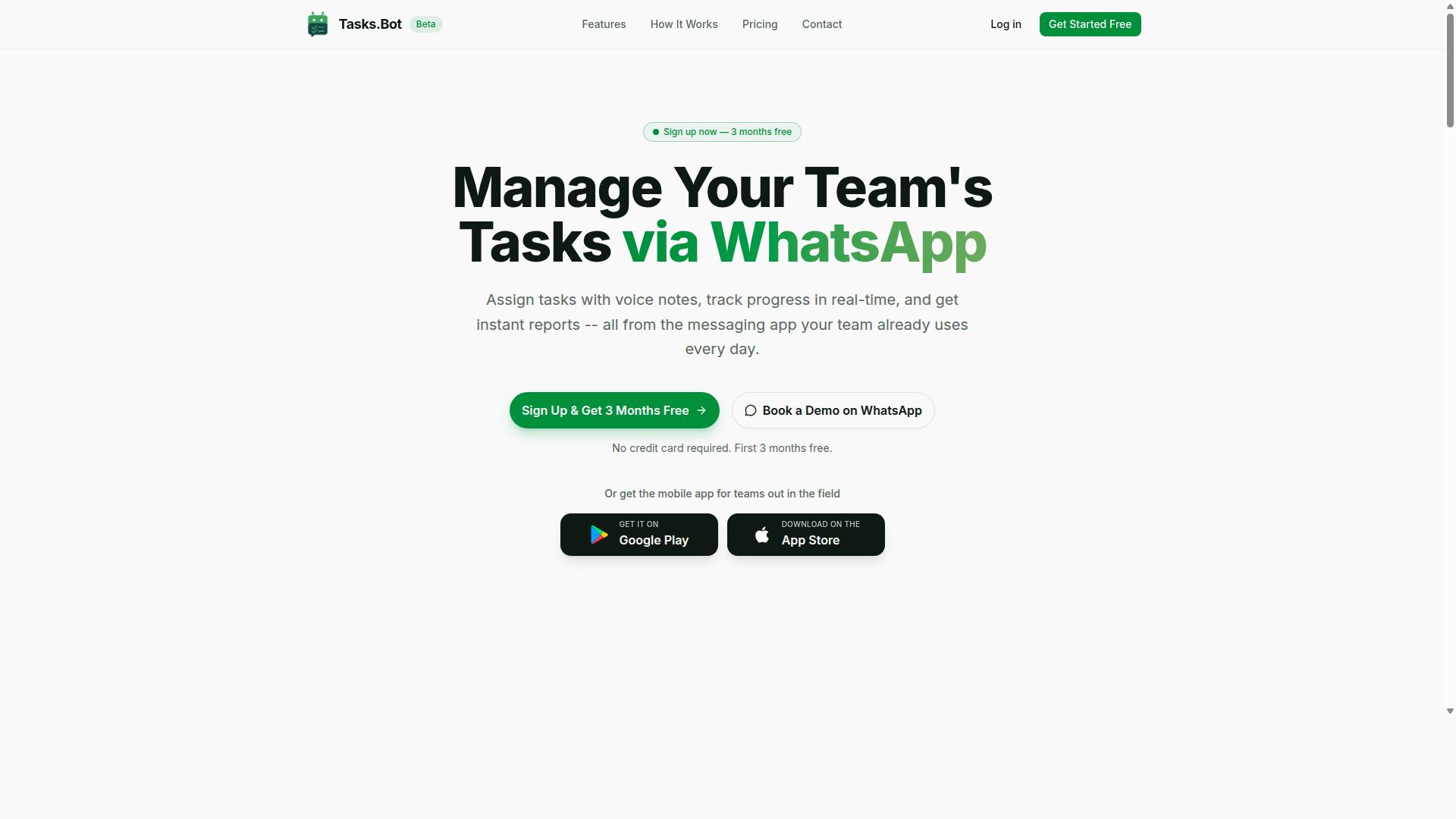 Tasks.Bot website