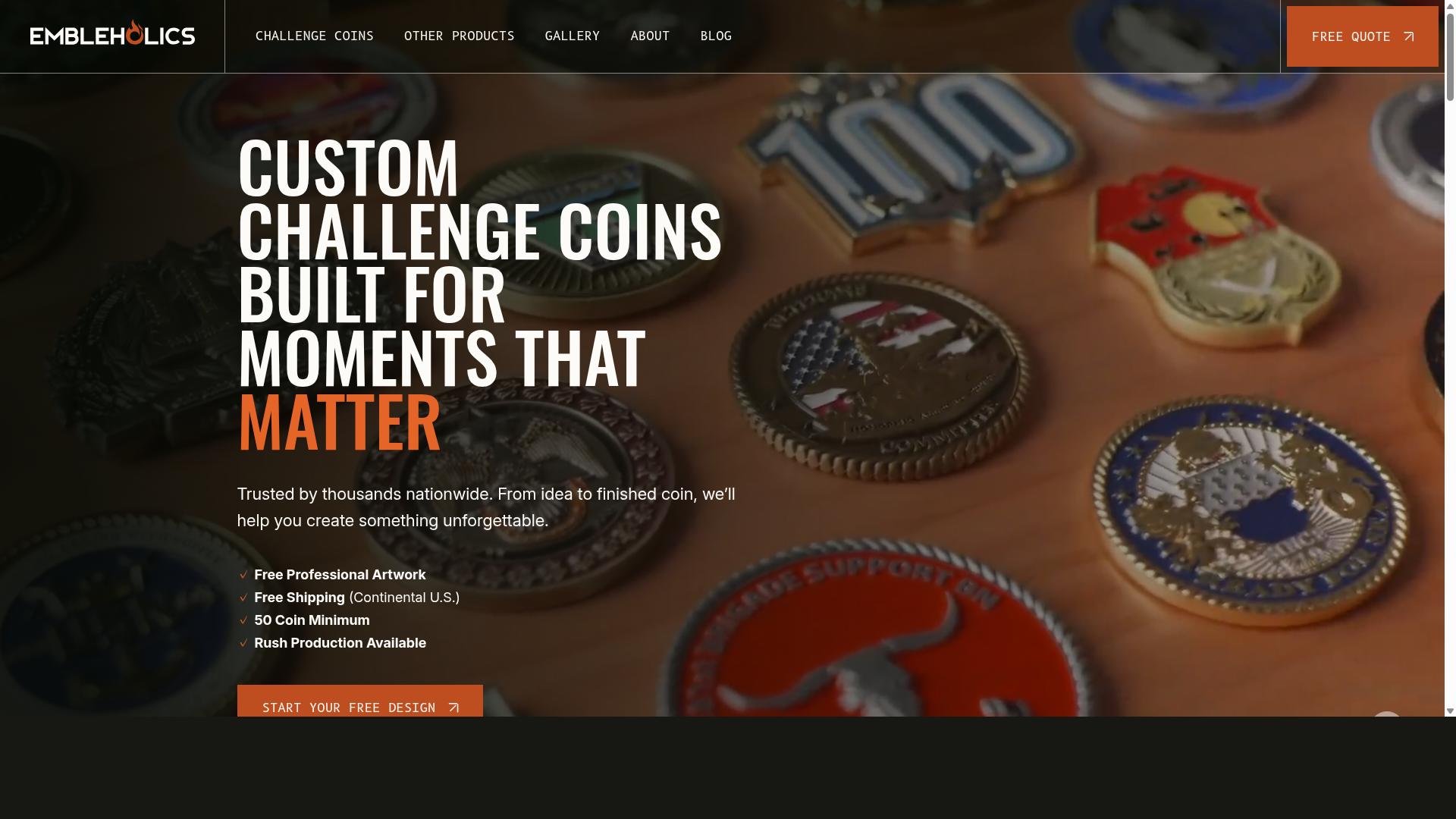 Embleholics website